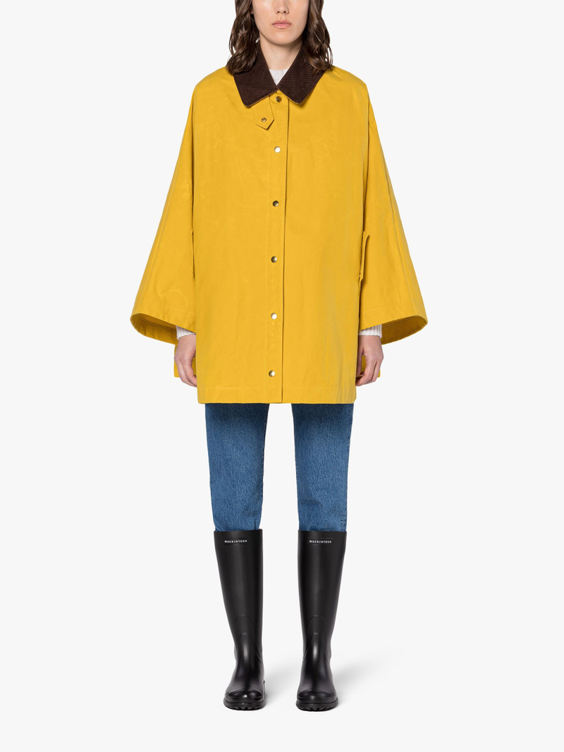 CORA YELLOW WAXED COTTON FIELD COAT 3