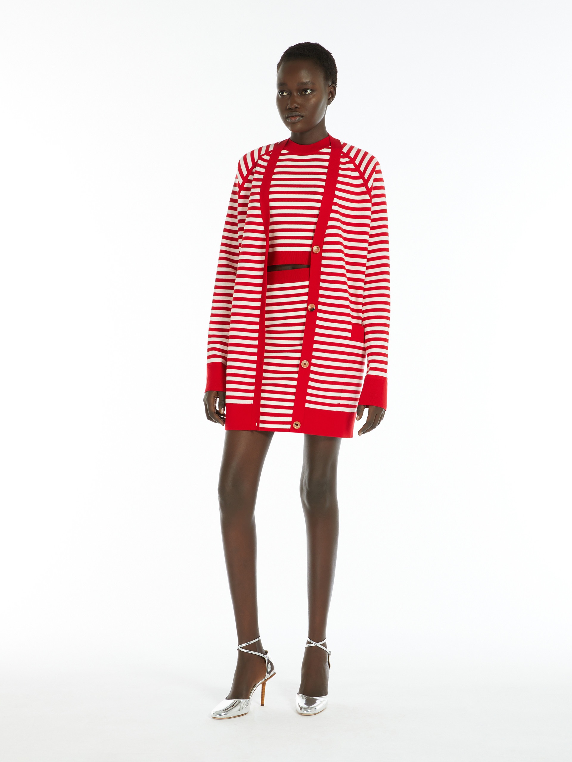 《送料無料 MAX MARA Jacquard yarn miniskirt DOMIZIA Max Mara DOMIZIA Jacquard yarn mini skirt | REVERSIBLE