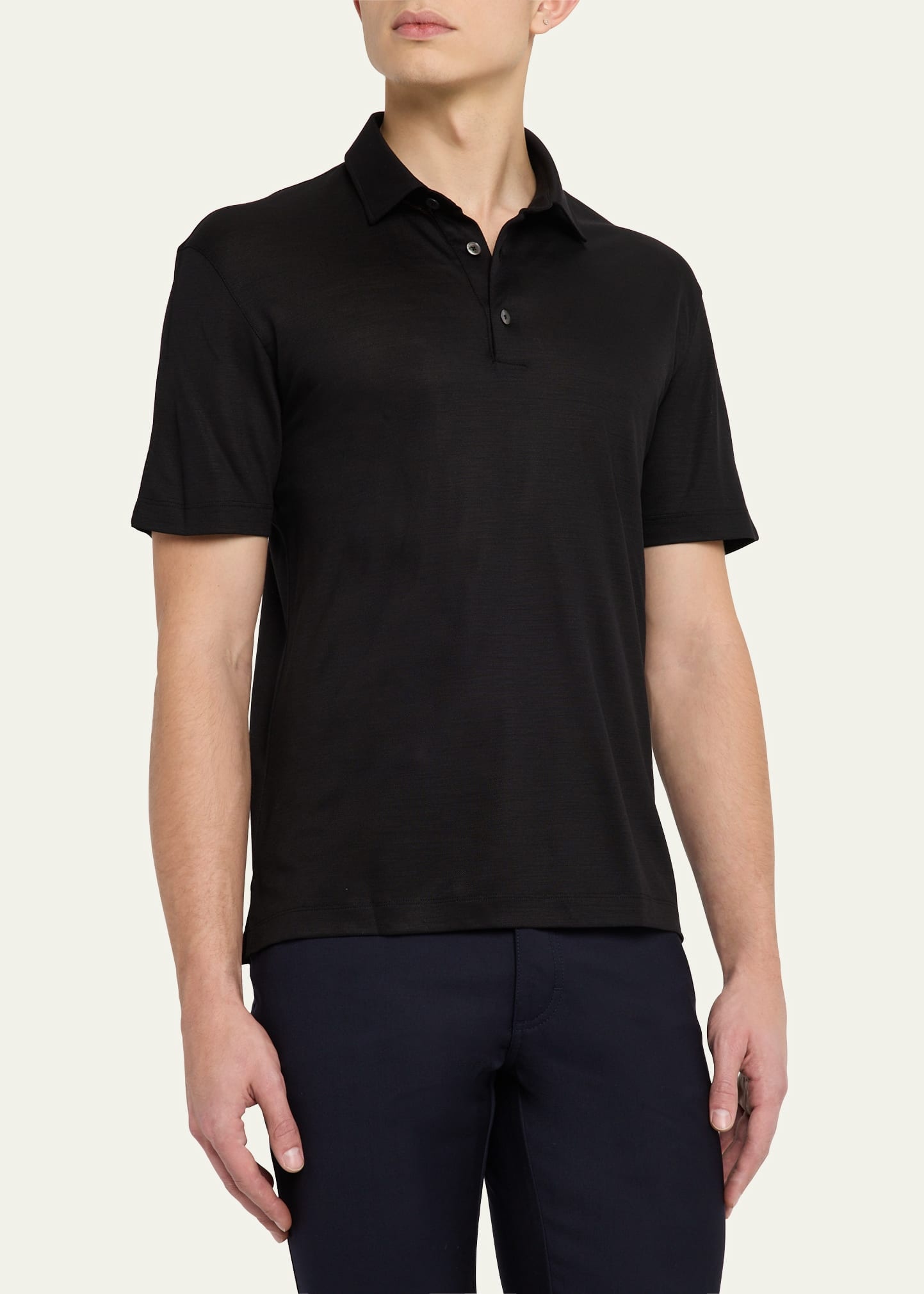 Men's High-Performance Wool Polo Shirt - 4