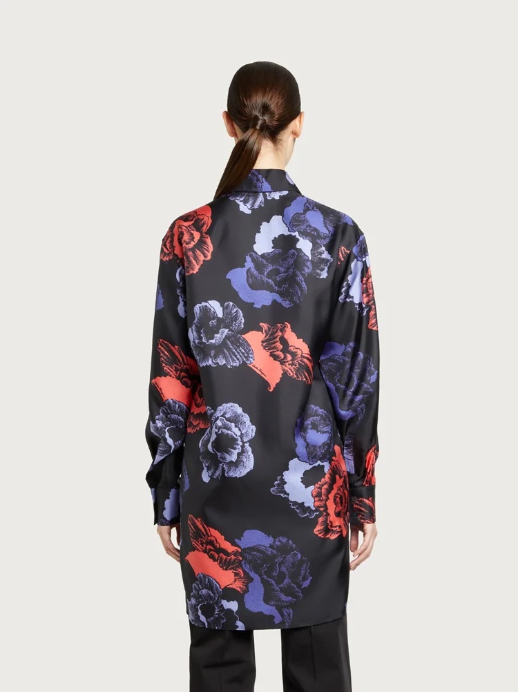 POPPIES PRINT SILK TUNIC - 3