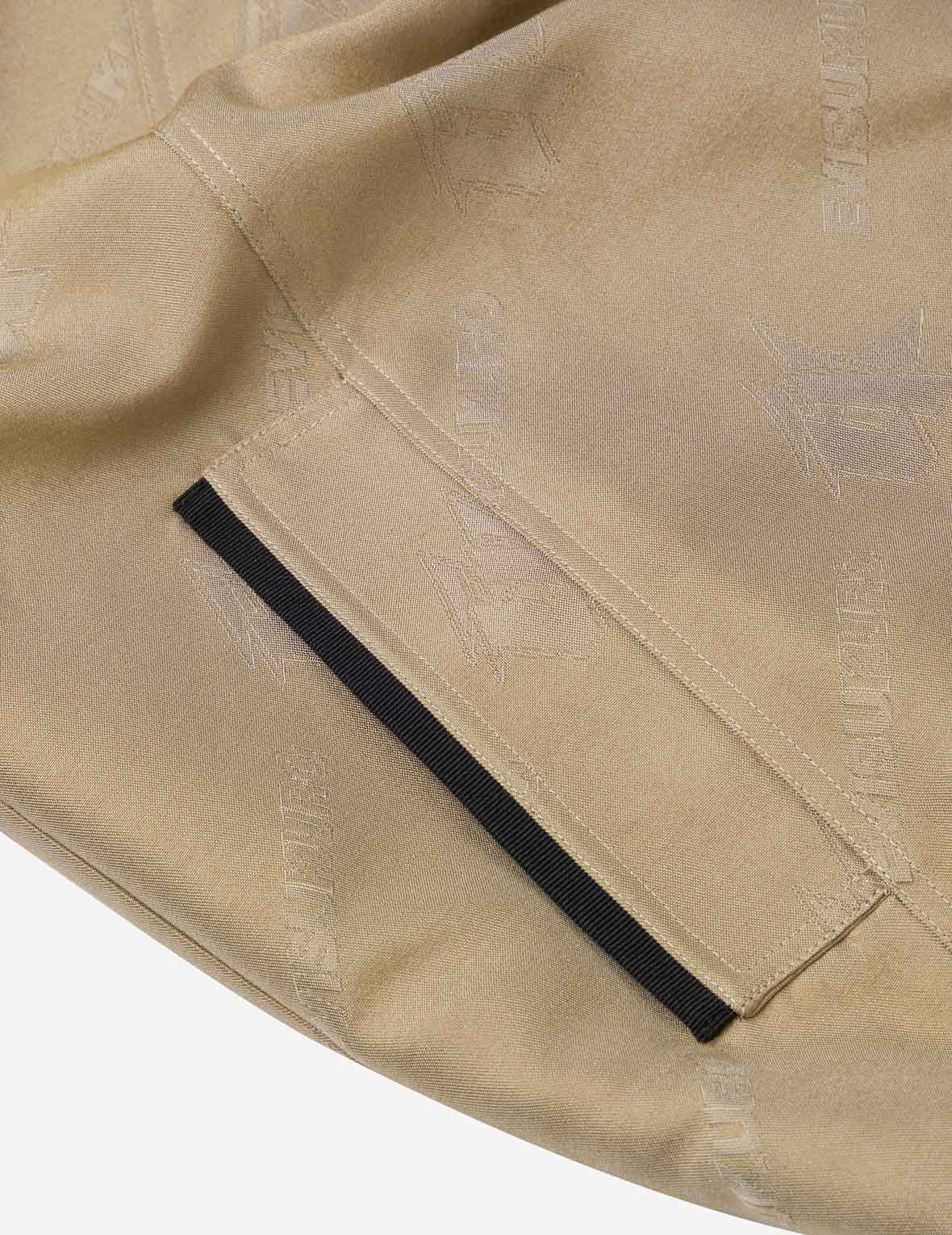 Monogram Logo Jacquard Oversized Coach Jacket - 11