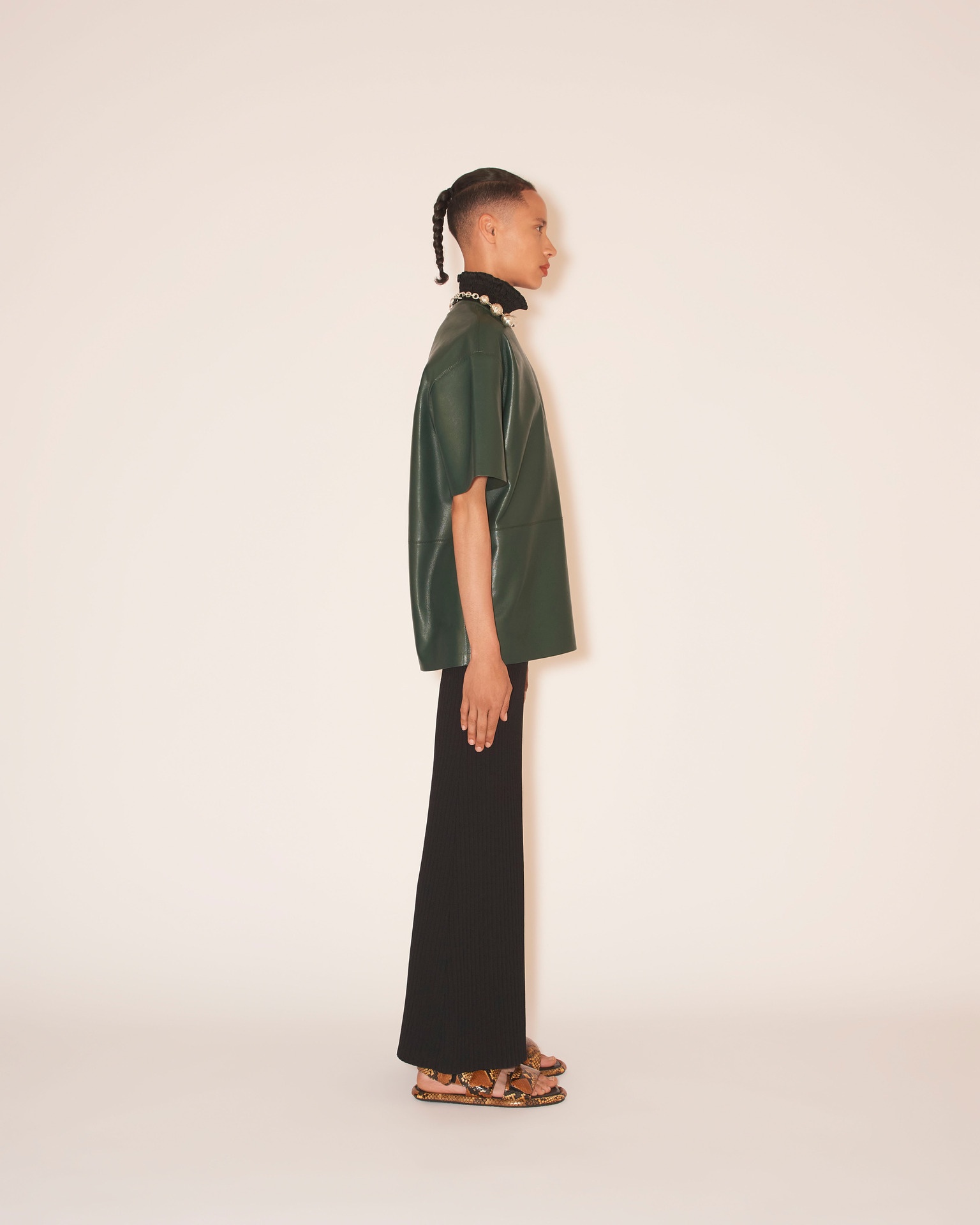 MALDI - Ribbed A-line skirt - Black - 4