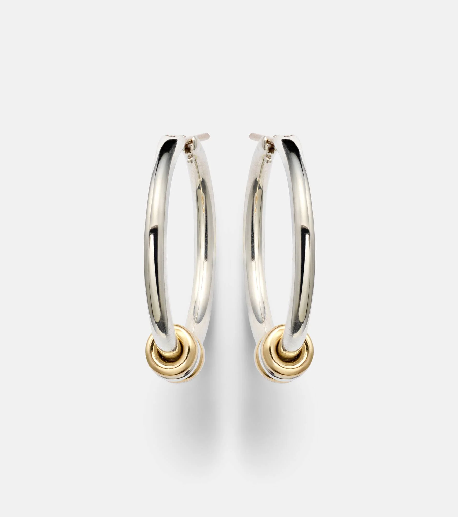 Argo sterling silver and 18kt gold earrings - 1