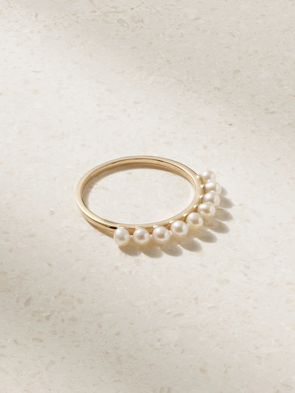 14-karat Gold Pearl Ring - 1