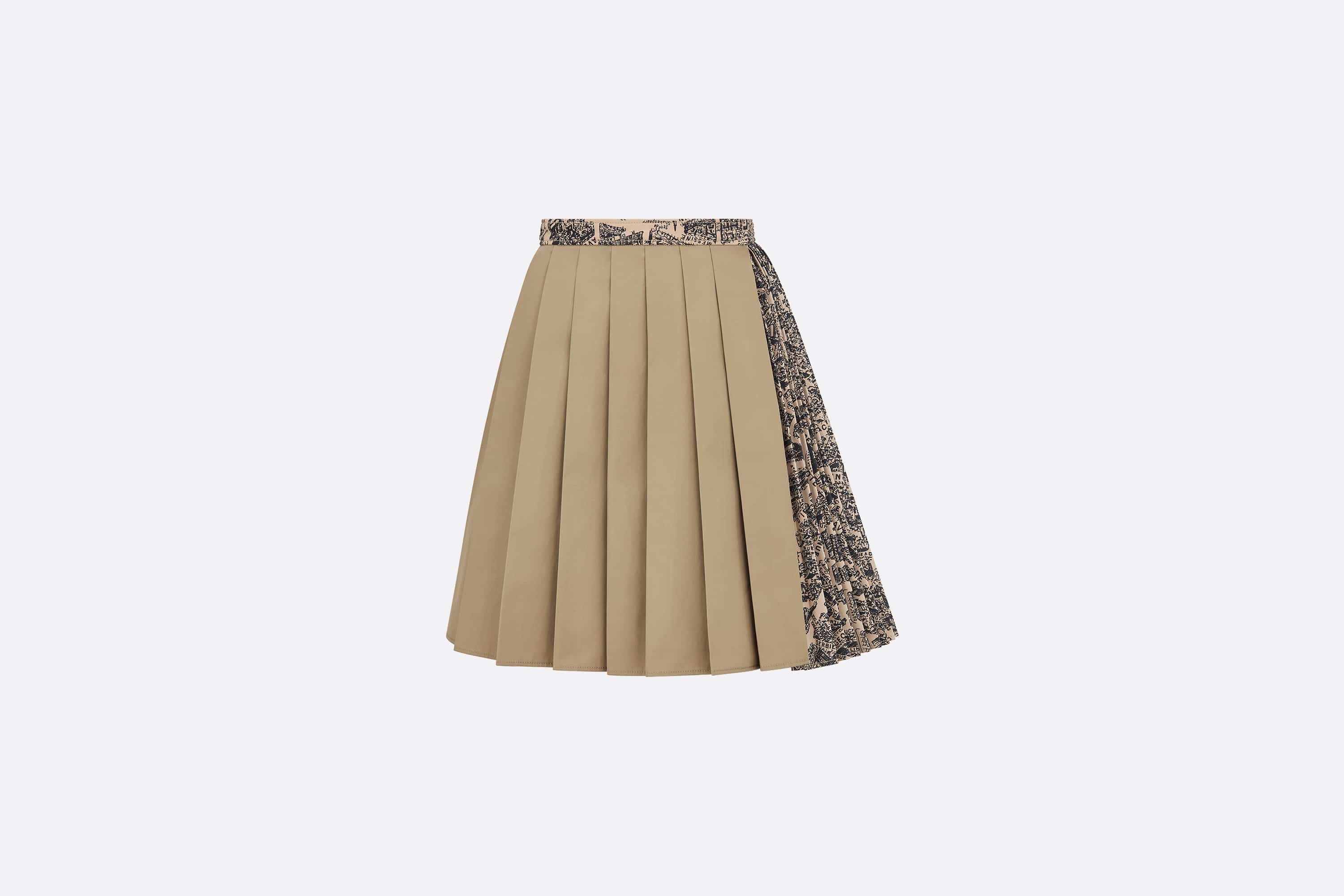 Pleated Miniskirt - 1