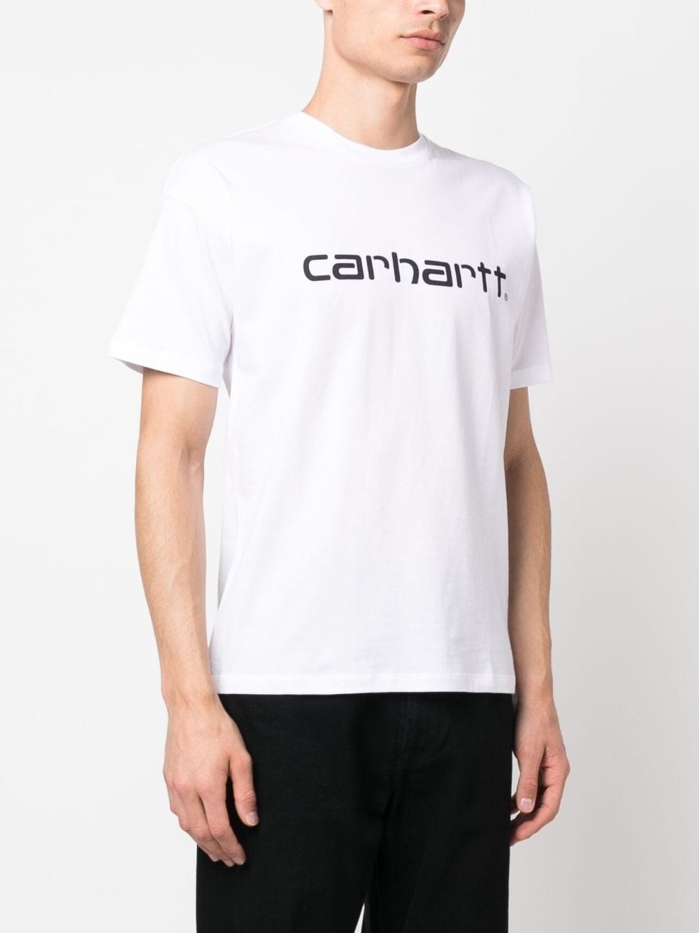 logo-print organic cotton T-shirt - 3