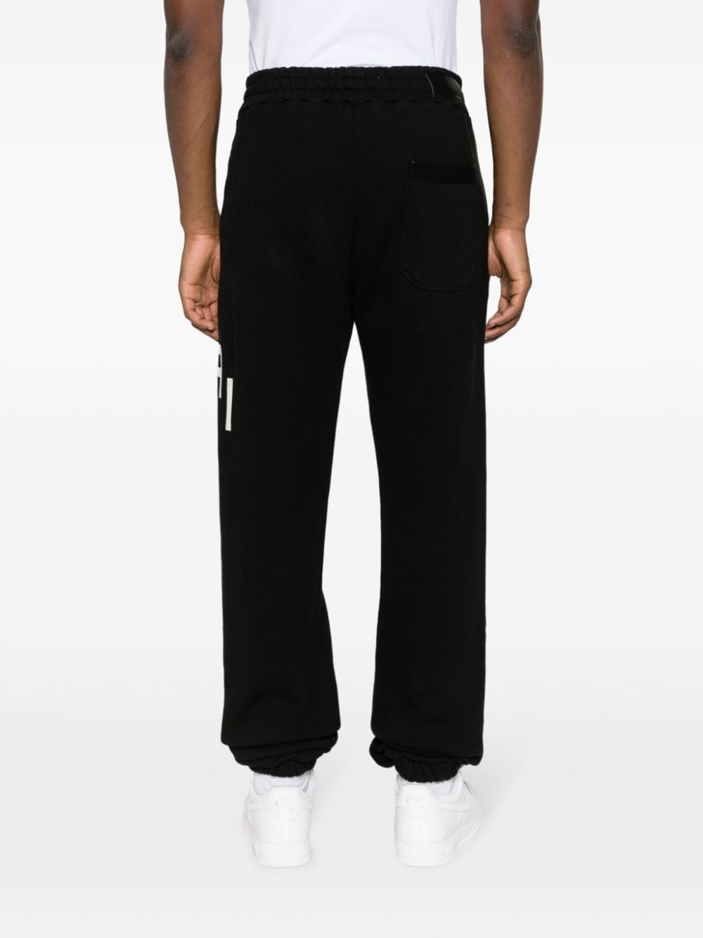 Hockey logo-patch track pants - 4