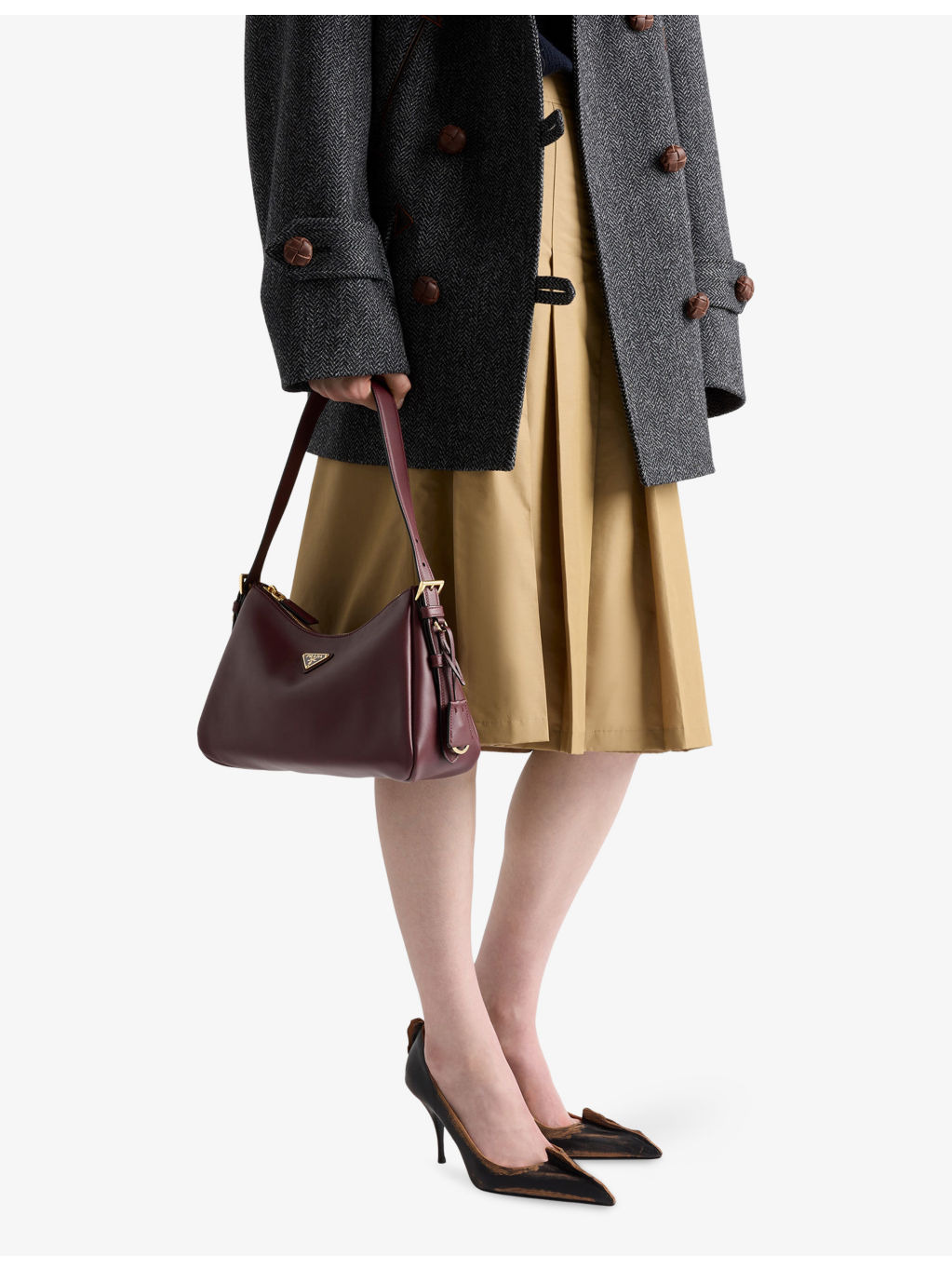 Aimee Medium Leather Shoulder Bag - 2