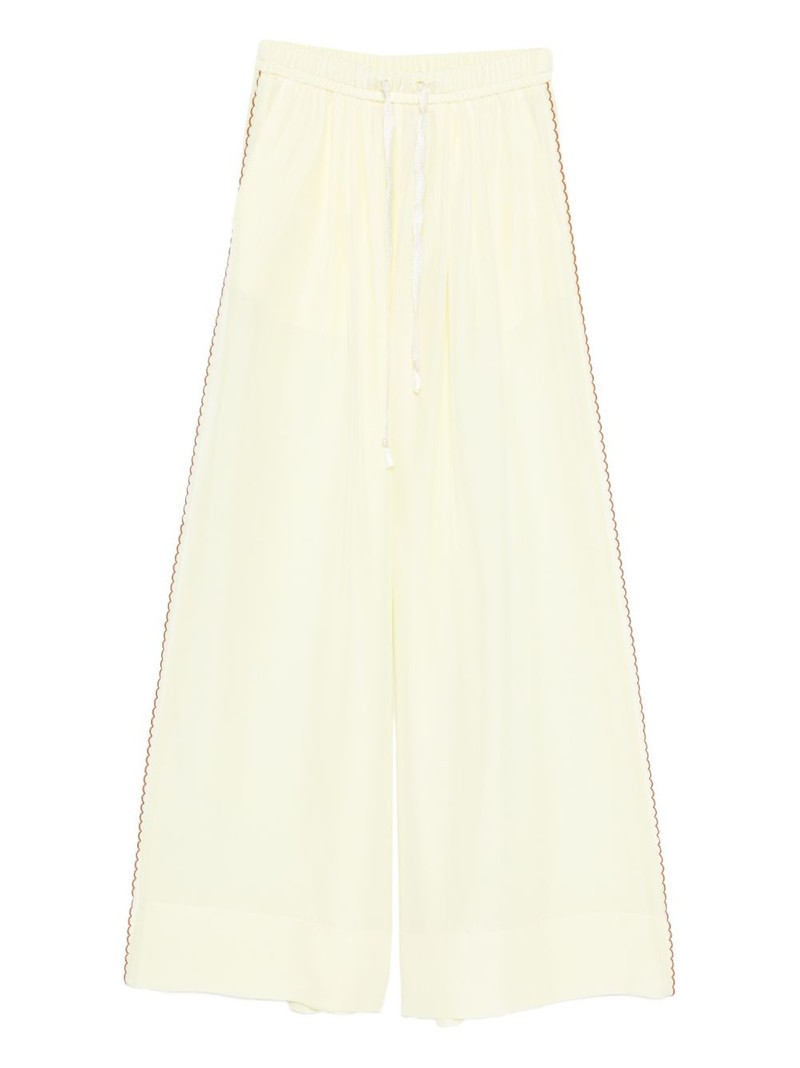 drawstring scalloped trousers 1