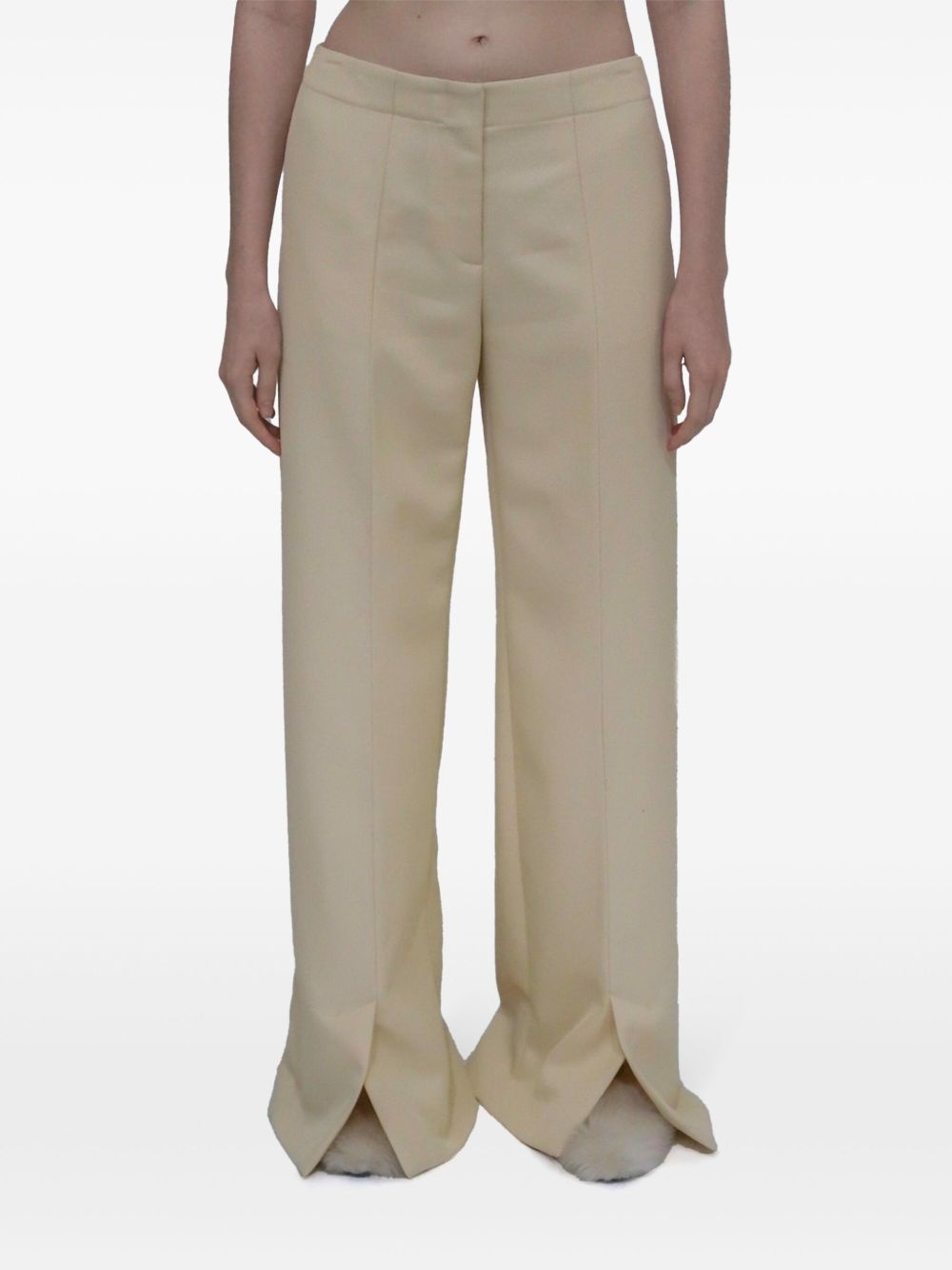 slit hem trousers - 4