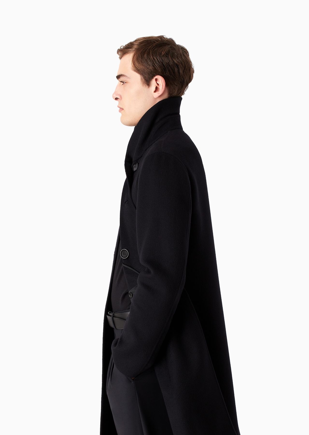 Icon double-breasted coat in double cashmere - 5