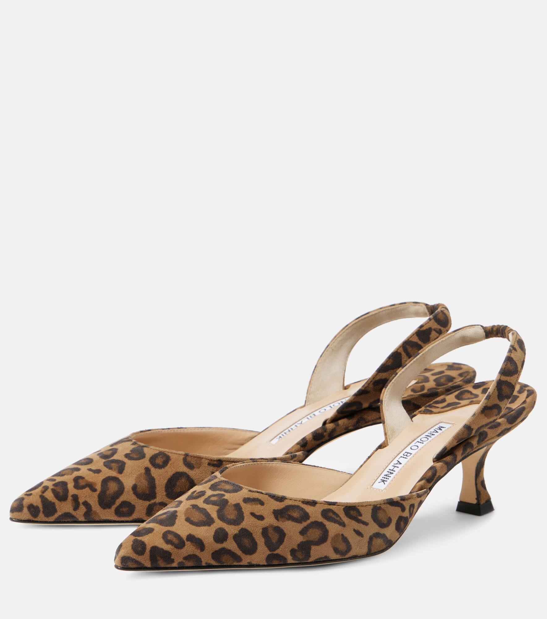 Carolyne 50 suede slingback pumps - 5