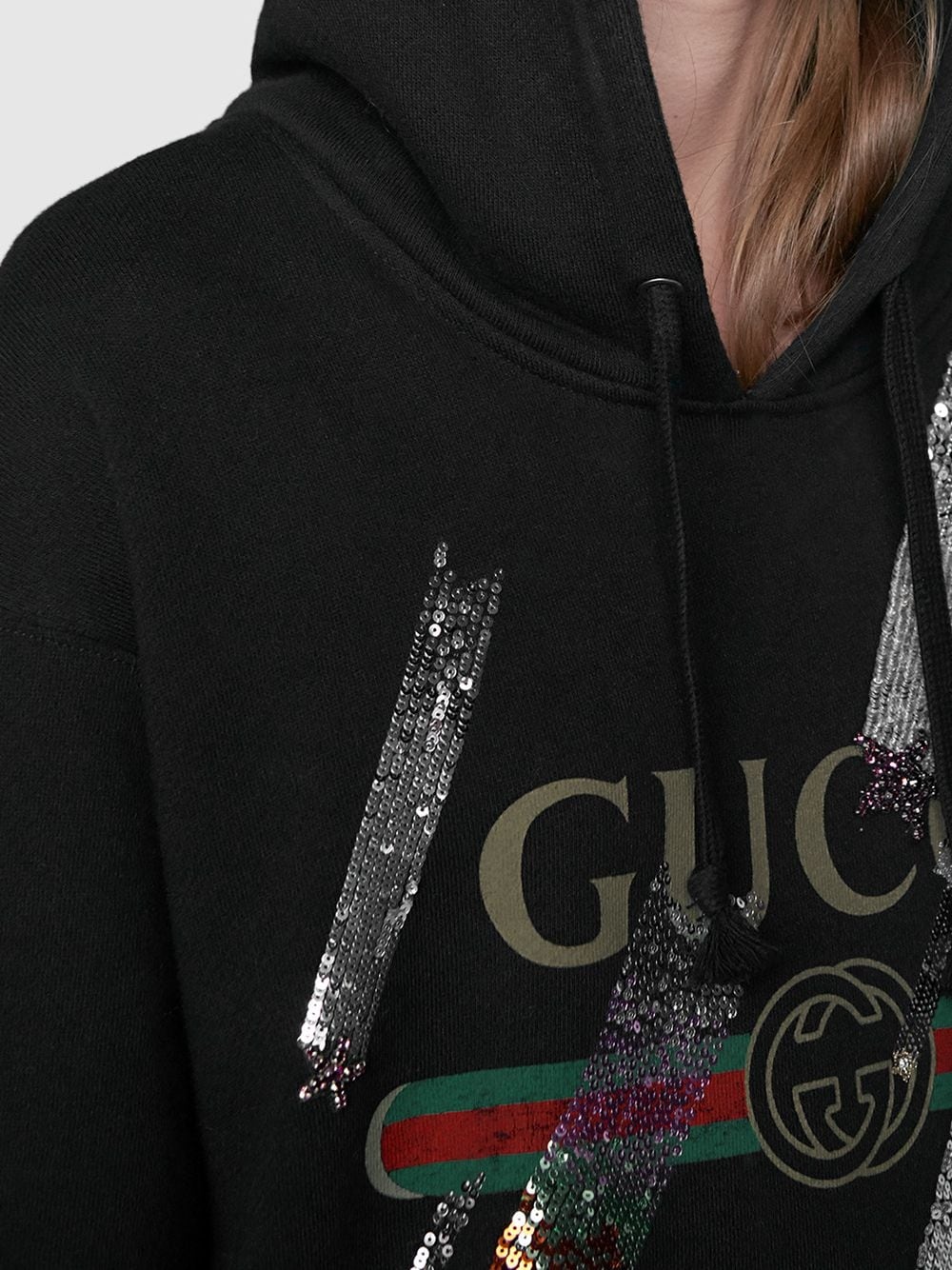 Gucci logo sweatshirt with shooting stars - 5