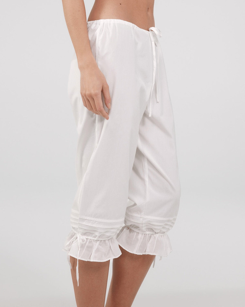 The Pantaloon: White Cotton Voile 5