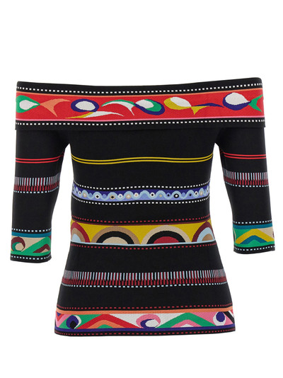 EMILIO PUCCI Jacquard Patterned Top Tops Multicolor outlook