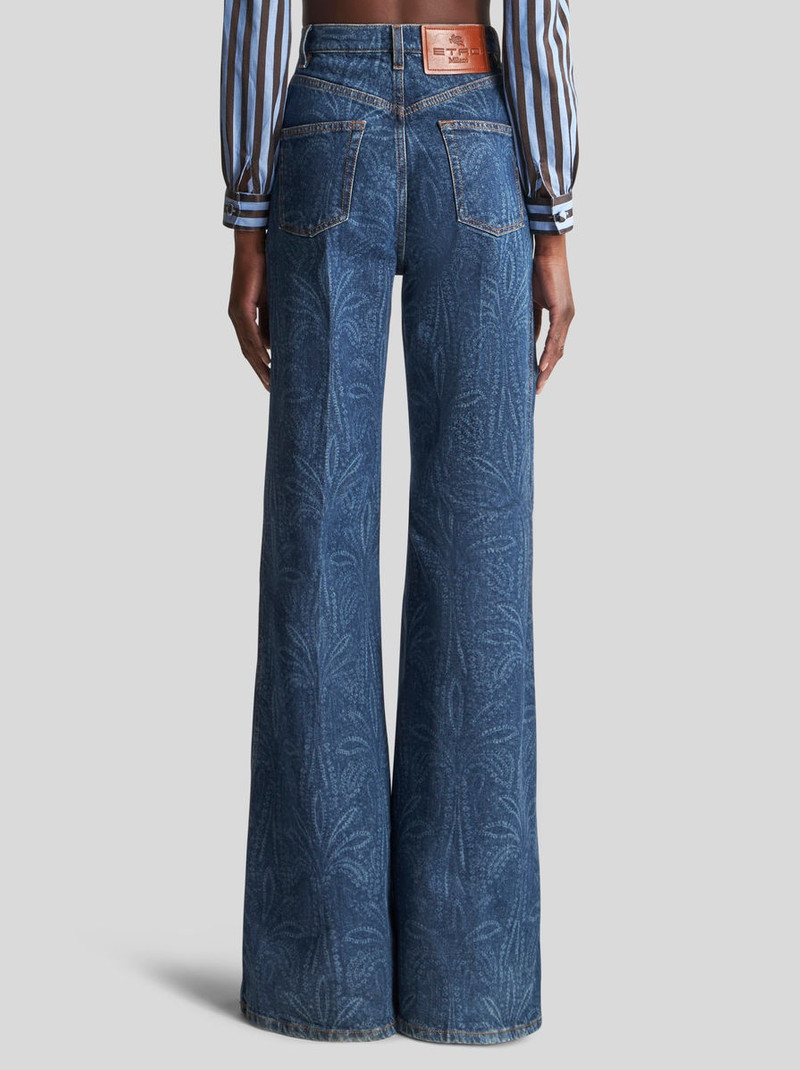 FLARED JEANS WITH PALM TREES 5