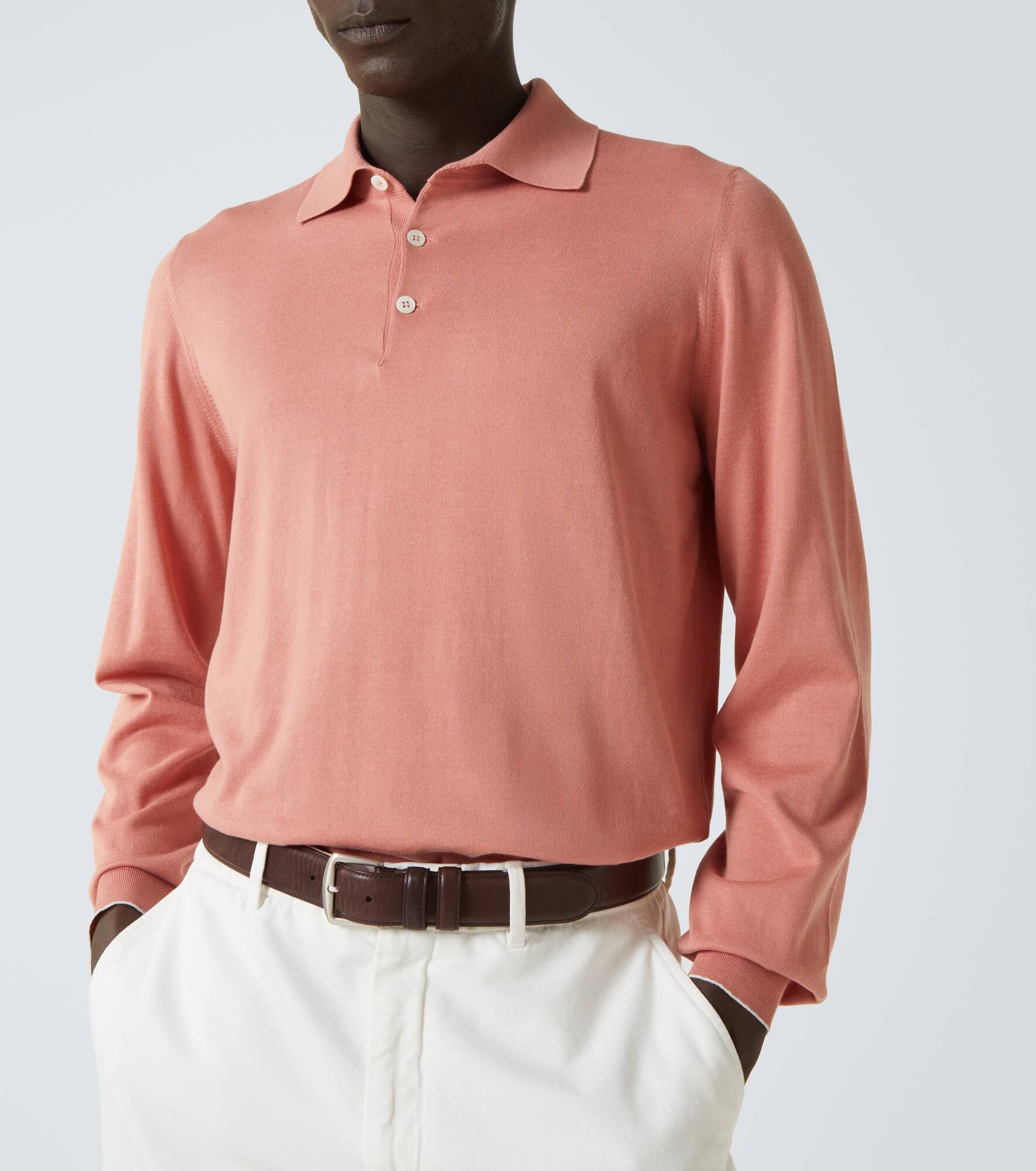 Cotton polo sweater - 5
