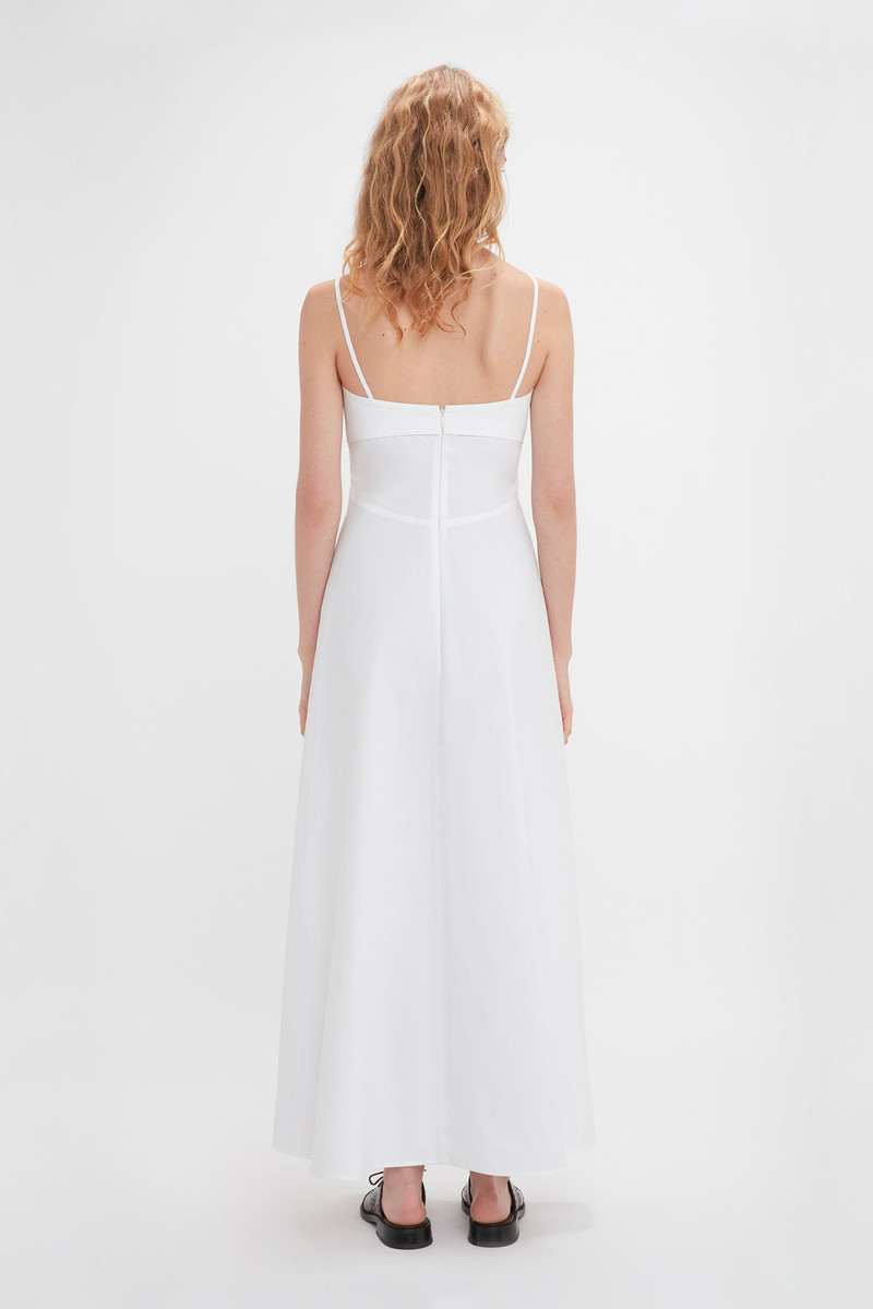 slim fit dress slacks Fit & Flare Tie-Front Cami Midi Dress for Women main image 1