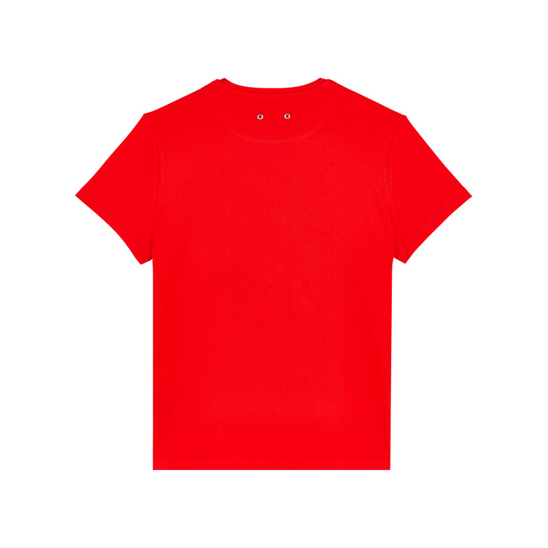 Vilebrequin Men Organic Cotton T-Shirt Placed Embroidered Turtle outlook