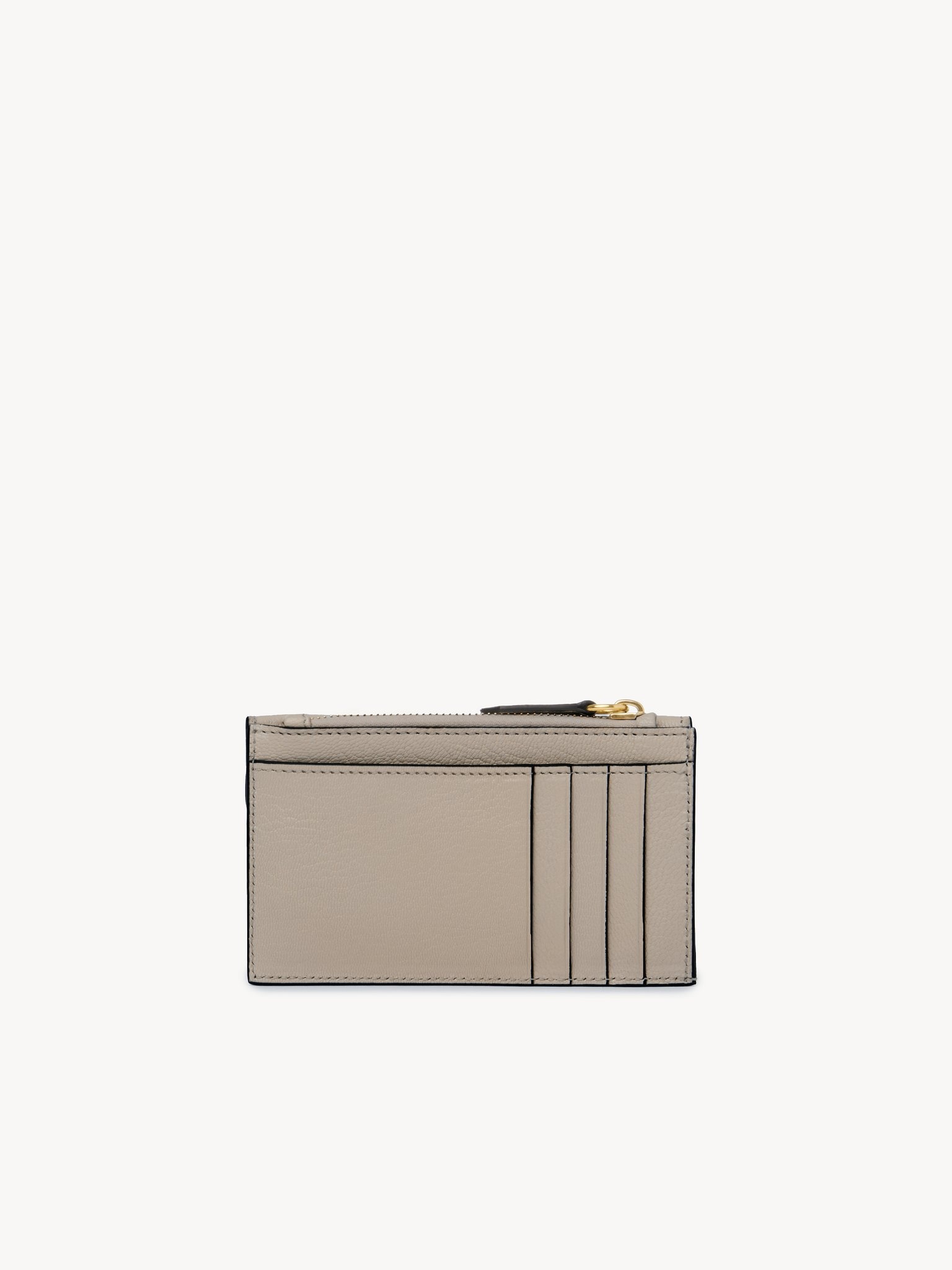 SMALL ENVELOPE PURSE WITH CARD SLOTS IN GRAINED LEATHER - 4