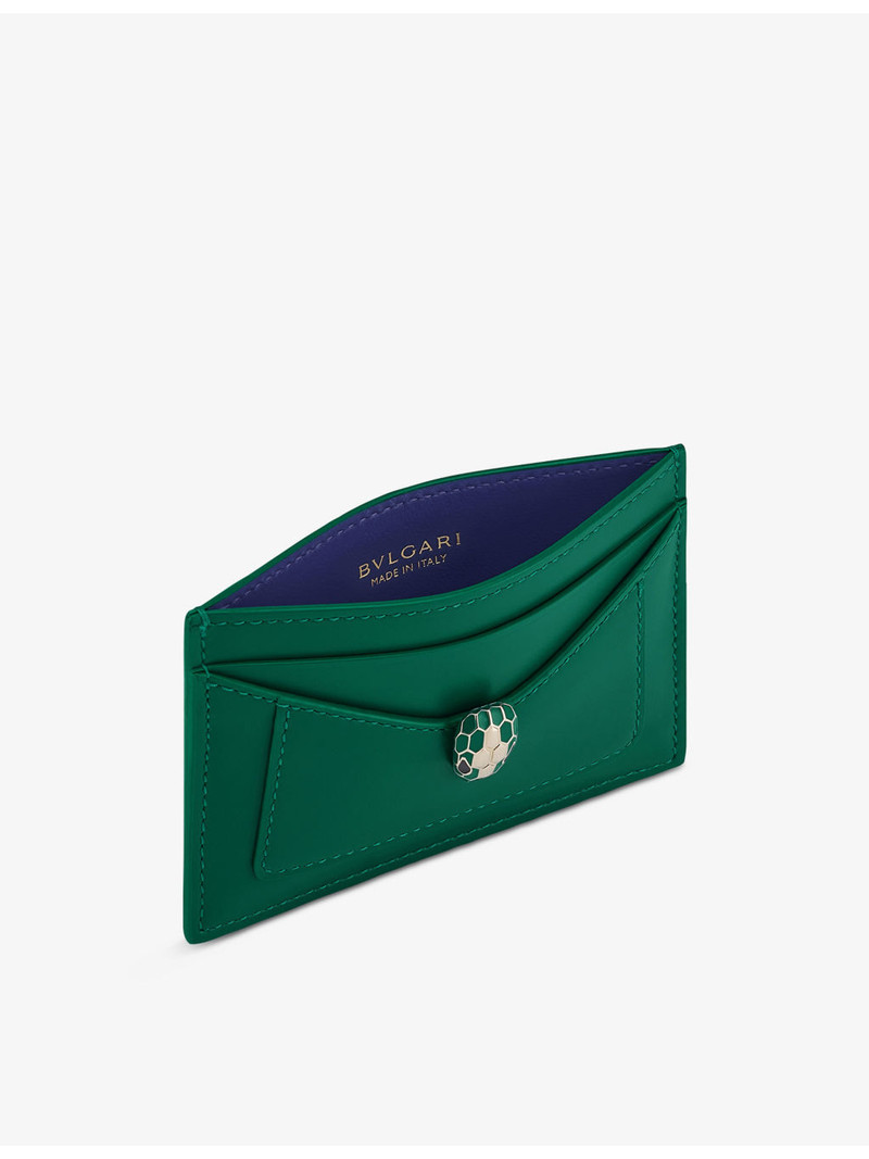 BVLGARI Serpenti Forever Leather Card Holder outlook