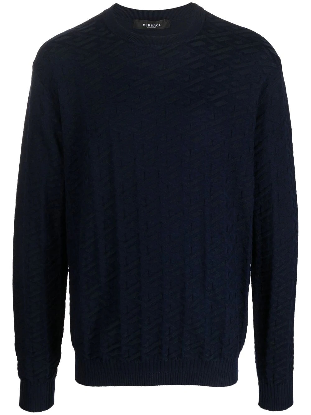 La Greca jacquard-knit jumper - 1