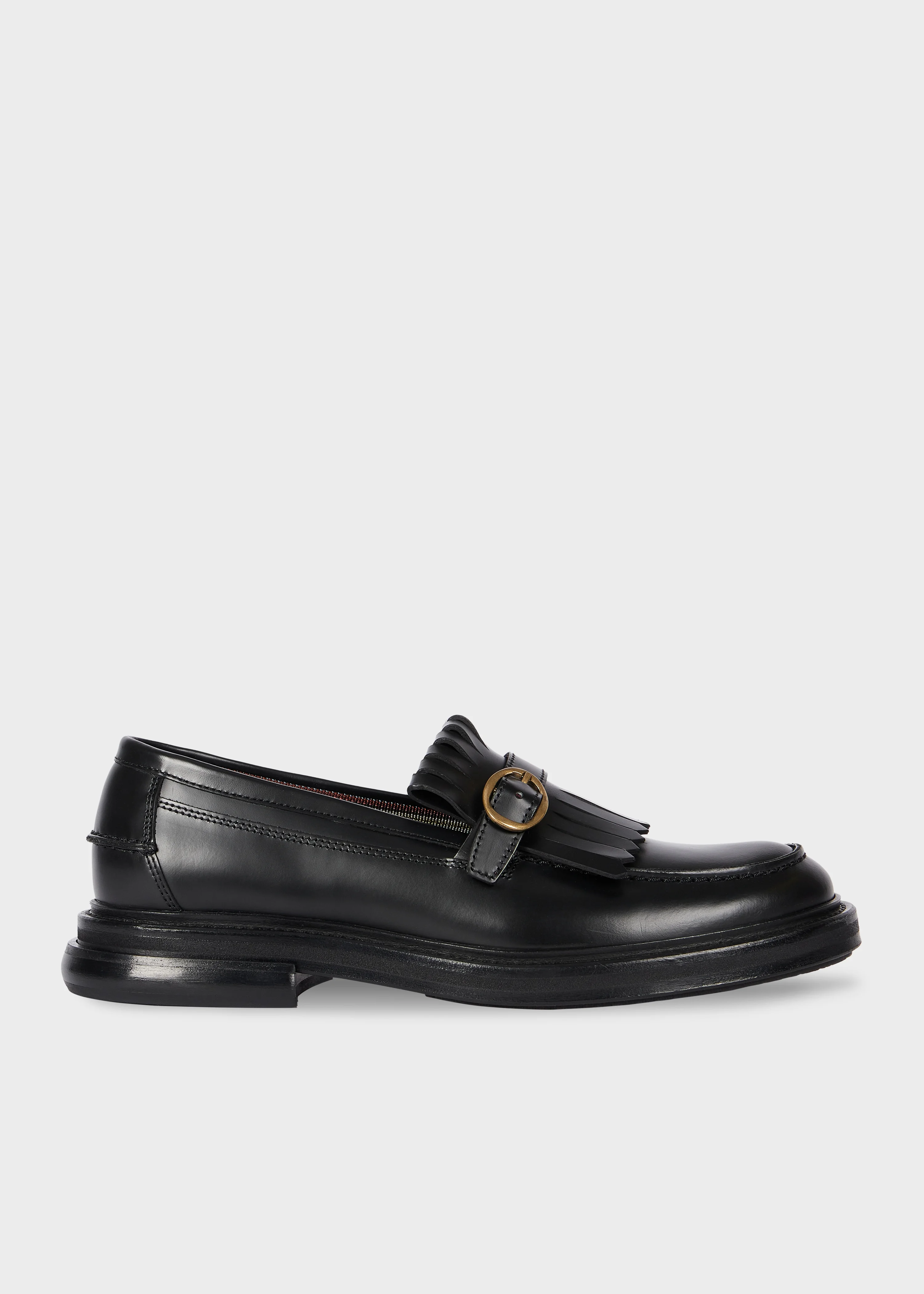 Women's 'Belinho' Black Leather Loafers - 1