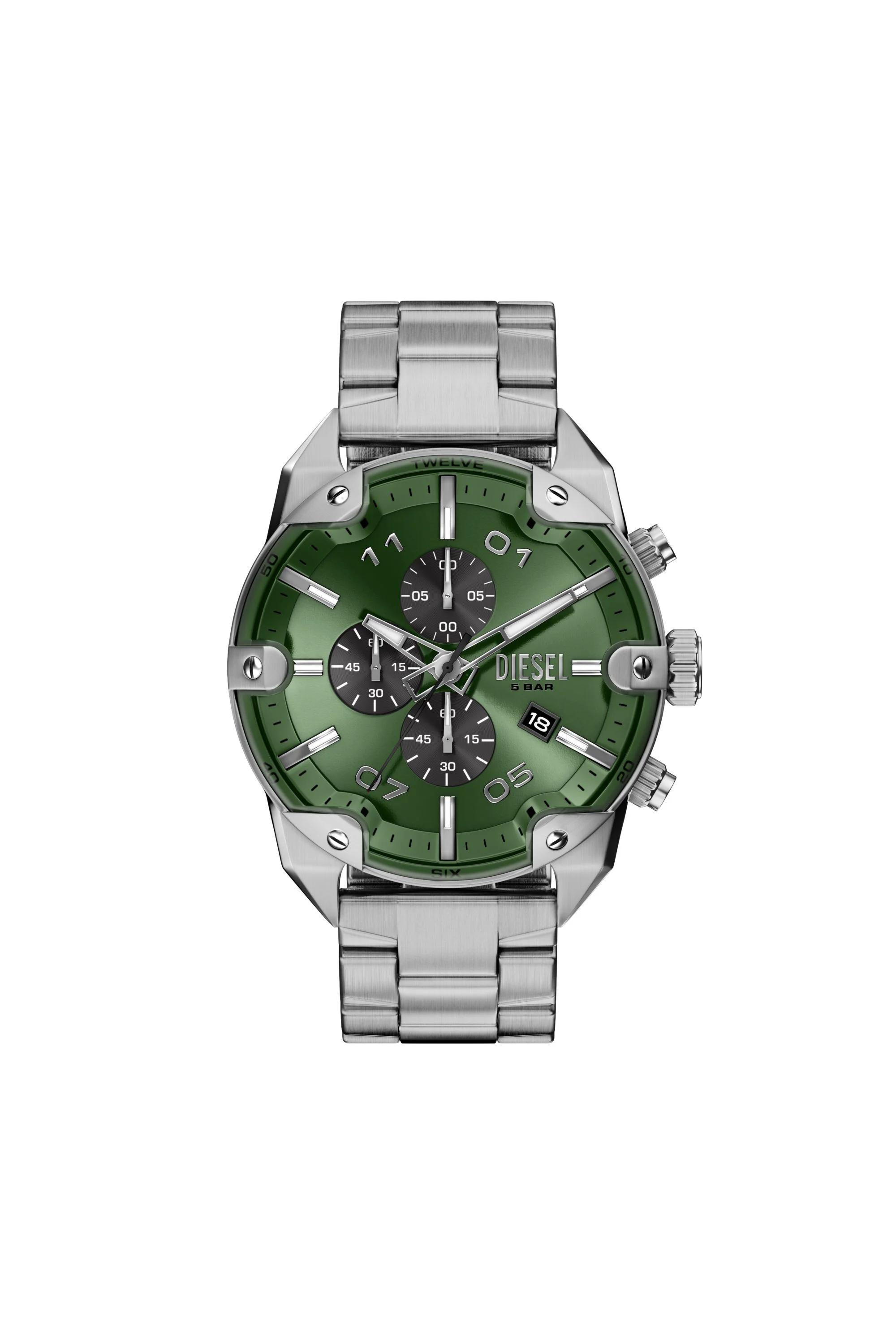 SPIKED STAINLESS STEEL WATCH - 1