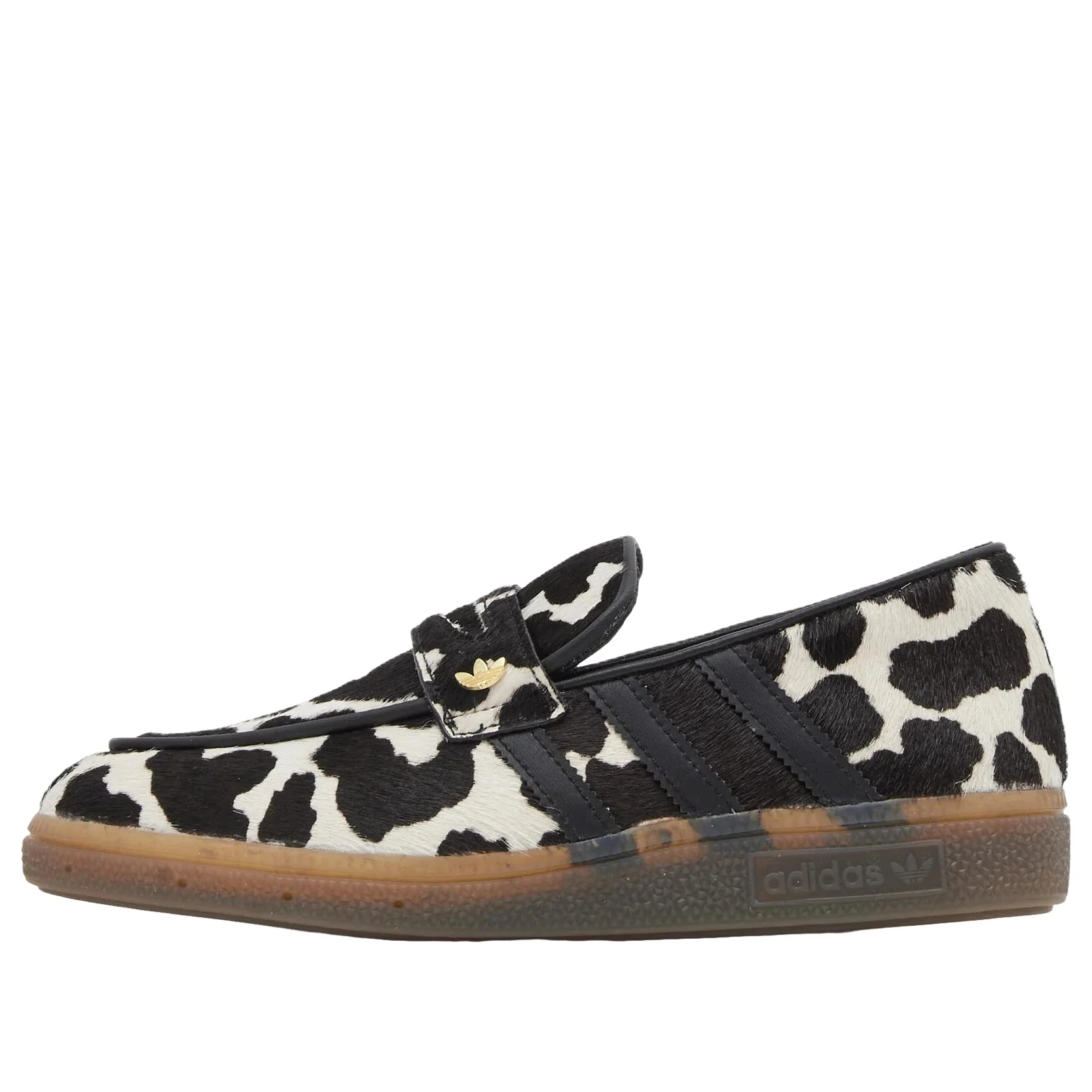 (WMNS) adidas Handball Spezial Loafer 'Cow Print Black White' KK0921 - 1
