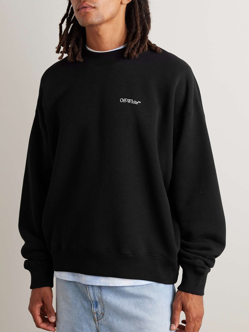 Lunar Arrow Printed Cotton-Jersey Sweatshirt 3