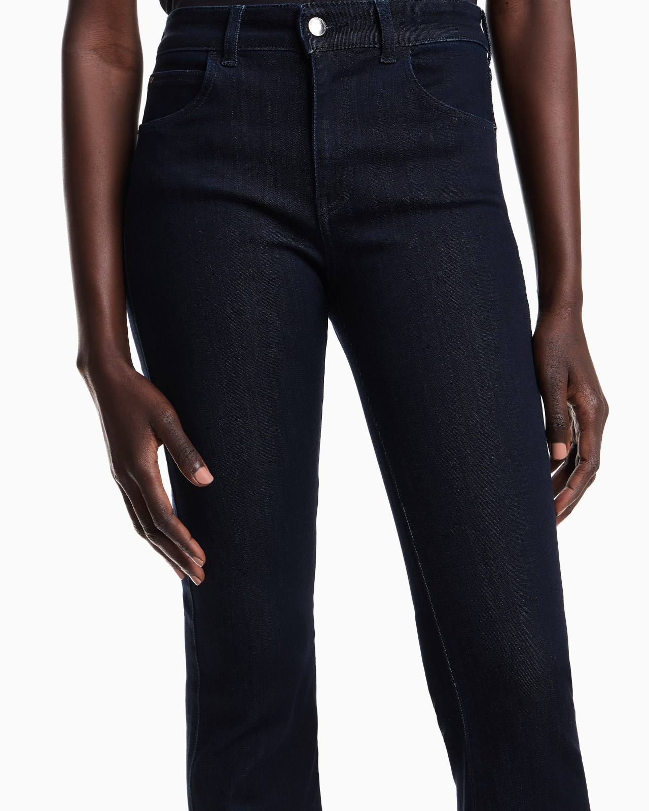 J47 medium high-waisted, flared leg, viscose-blend denim jeans - 5