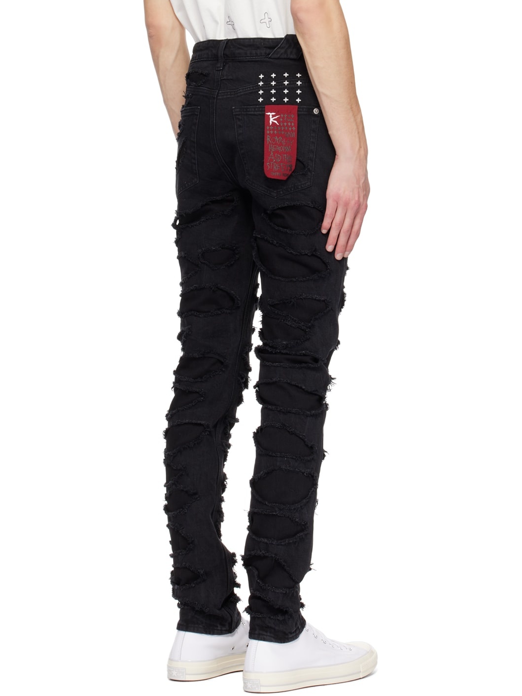 Black Trippie Redd Edition Chitch Shredded Jeans - 3