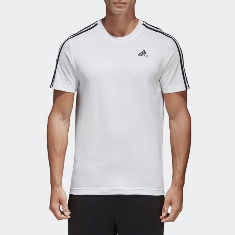 Men's adidas Solid Color Sports White T-Shirt S98716 - 4