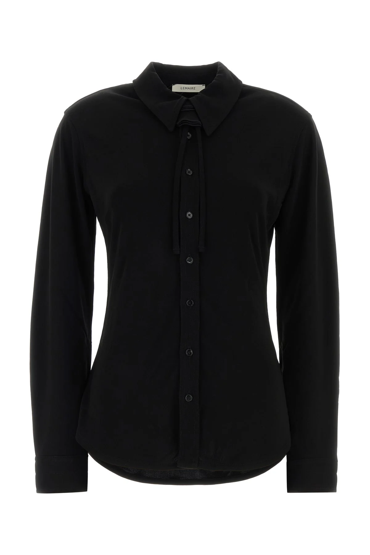 Black viscose shirt - 1