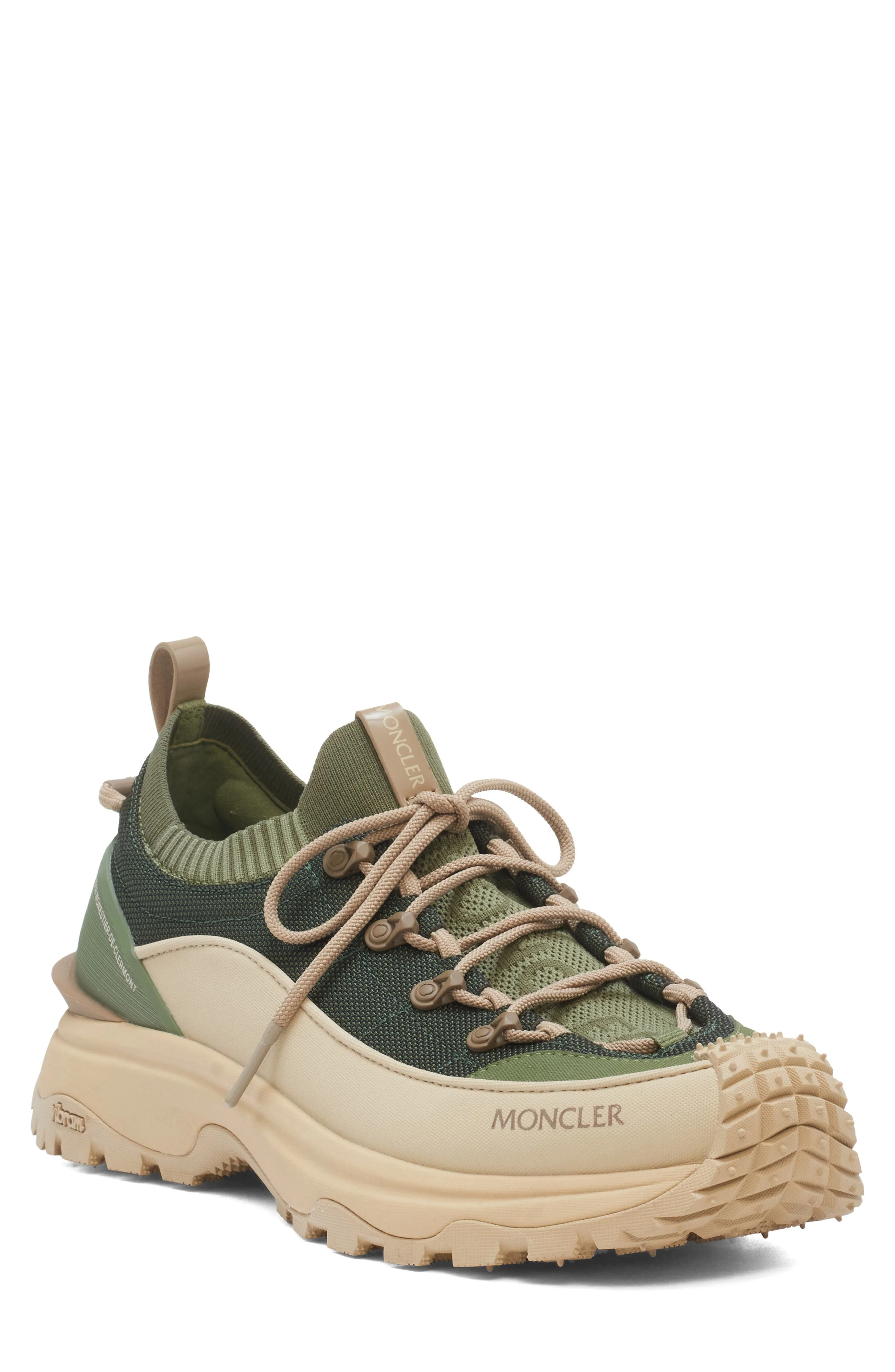 Moncler Trailgrip Lite 3 Low Top Sneaker in Green at Nordstrom - 1