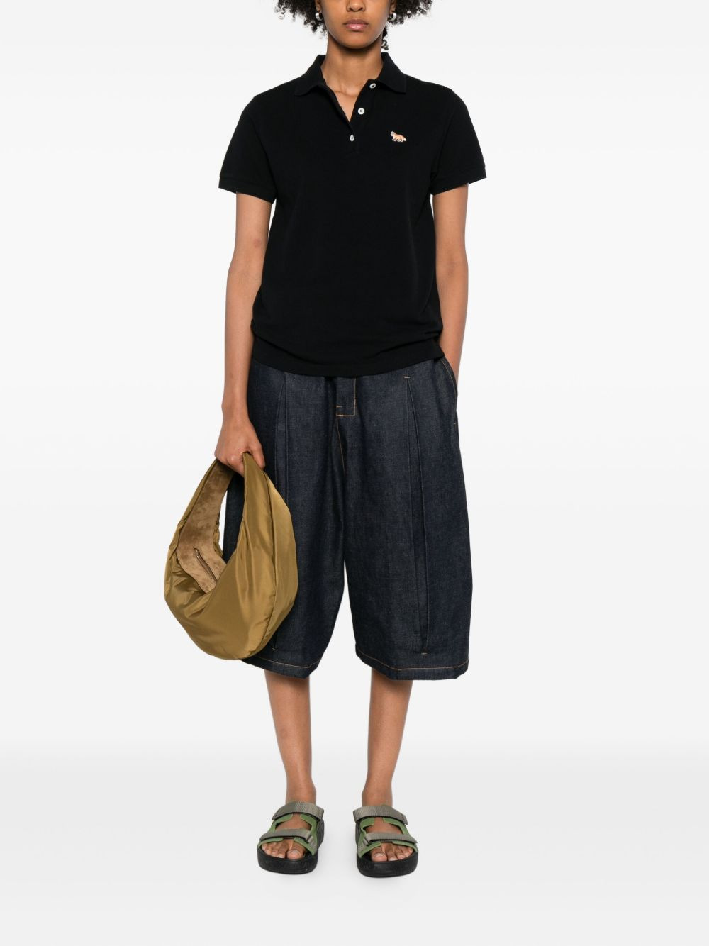 fox-embroidered polo shirt - 2