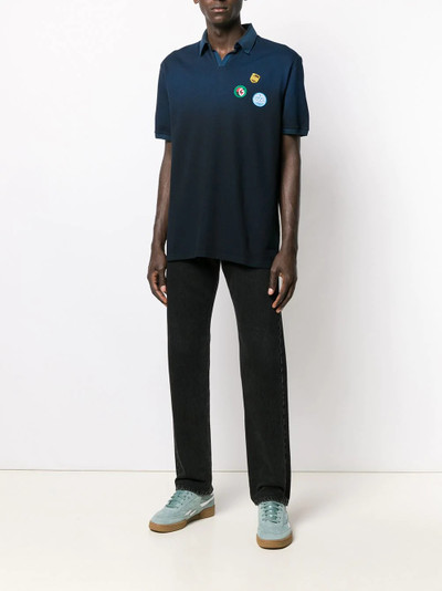 Golden Goose logo patchwork polo shirt outlook