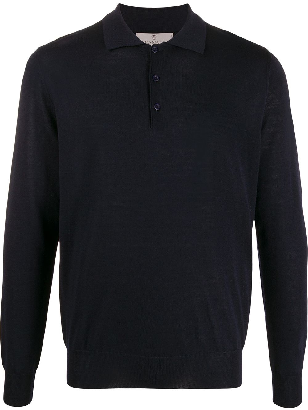 long-sleeved polo shirt - 1