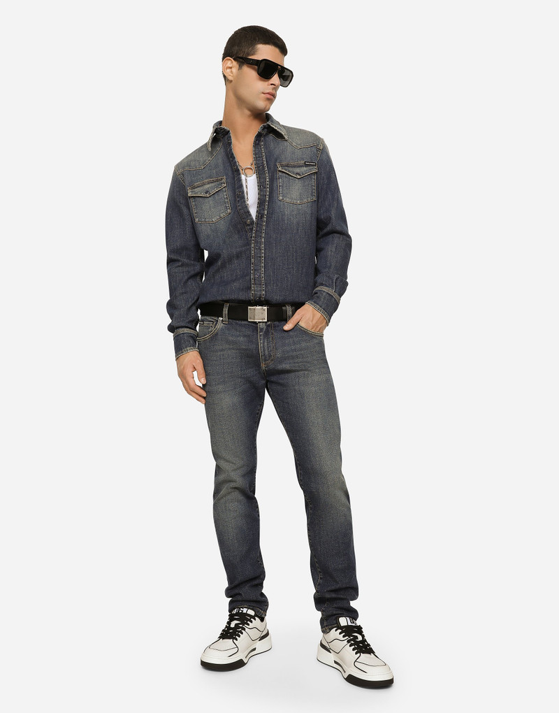 Dolce & Gabbana Light blue wash slim-fit stretch jeans outlook