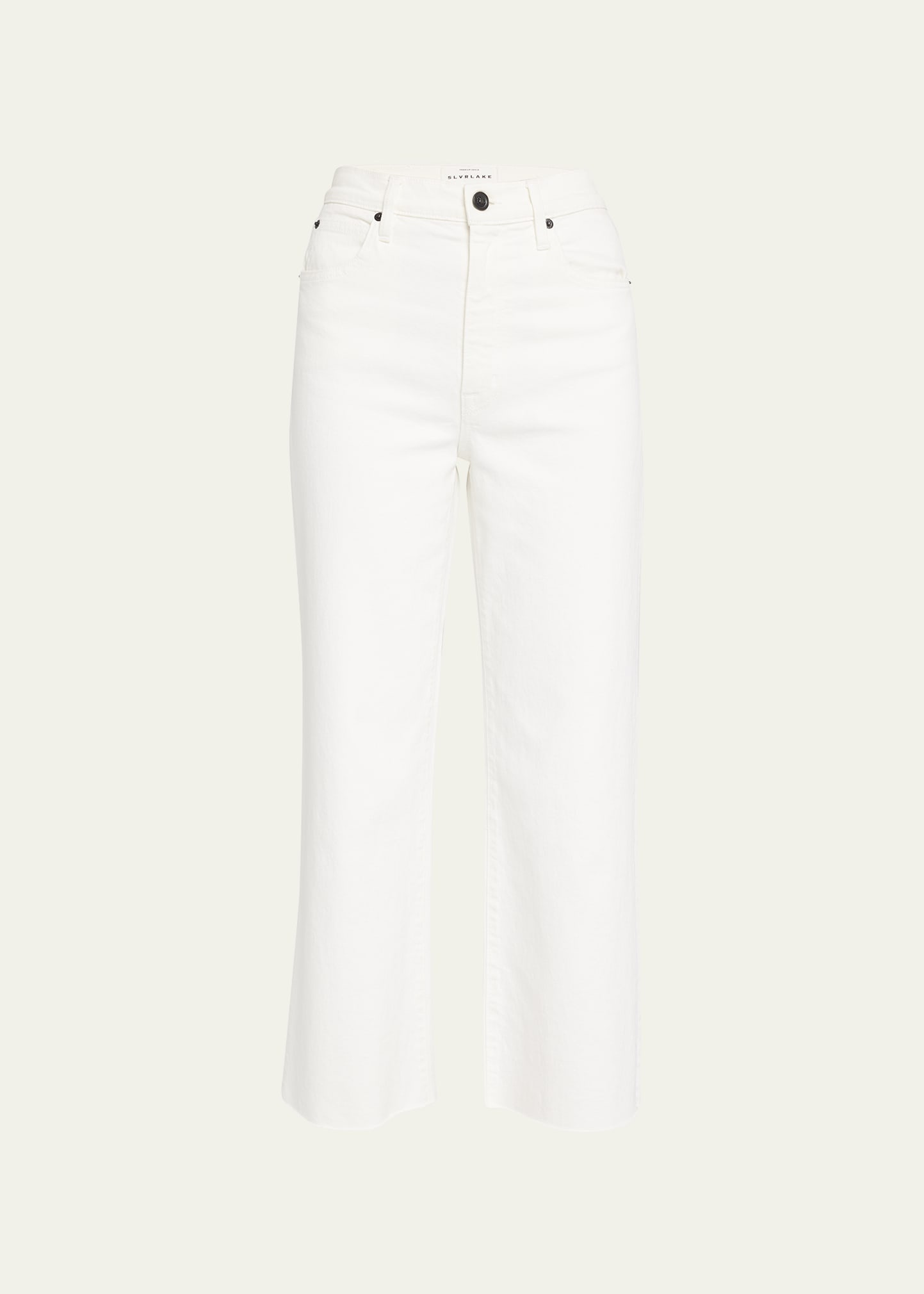 Grace Straight Raw Hem Jeans - 1