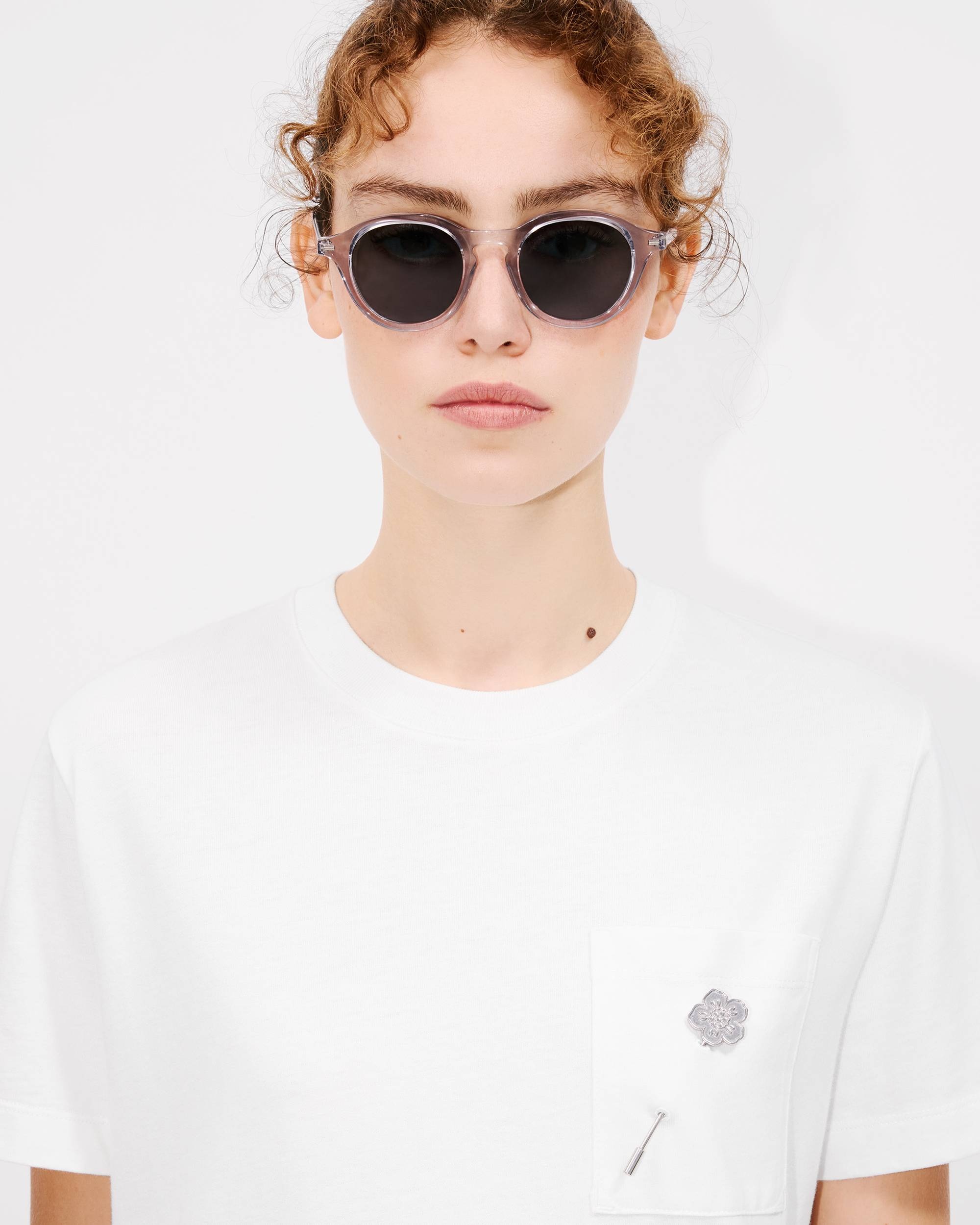 'Boke Flower' embroidered loose T-shirt in cotton - 6