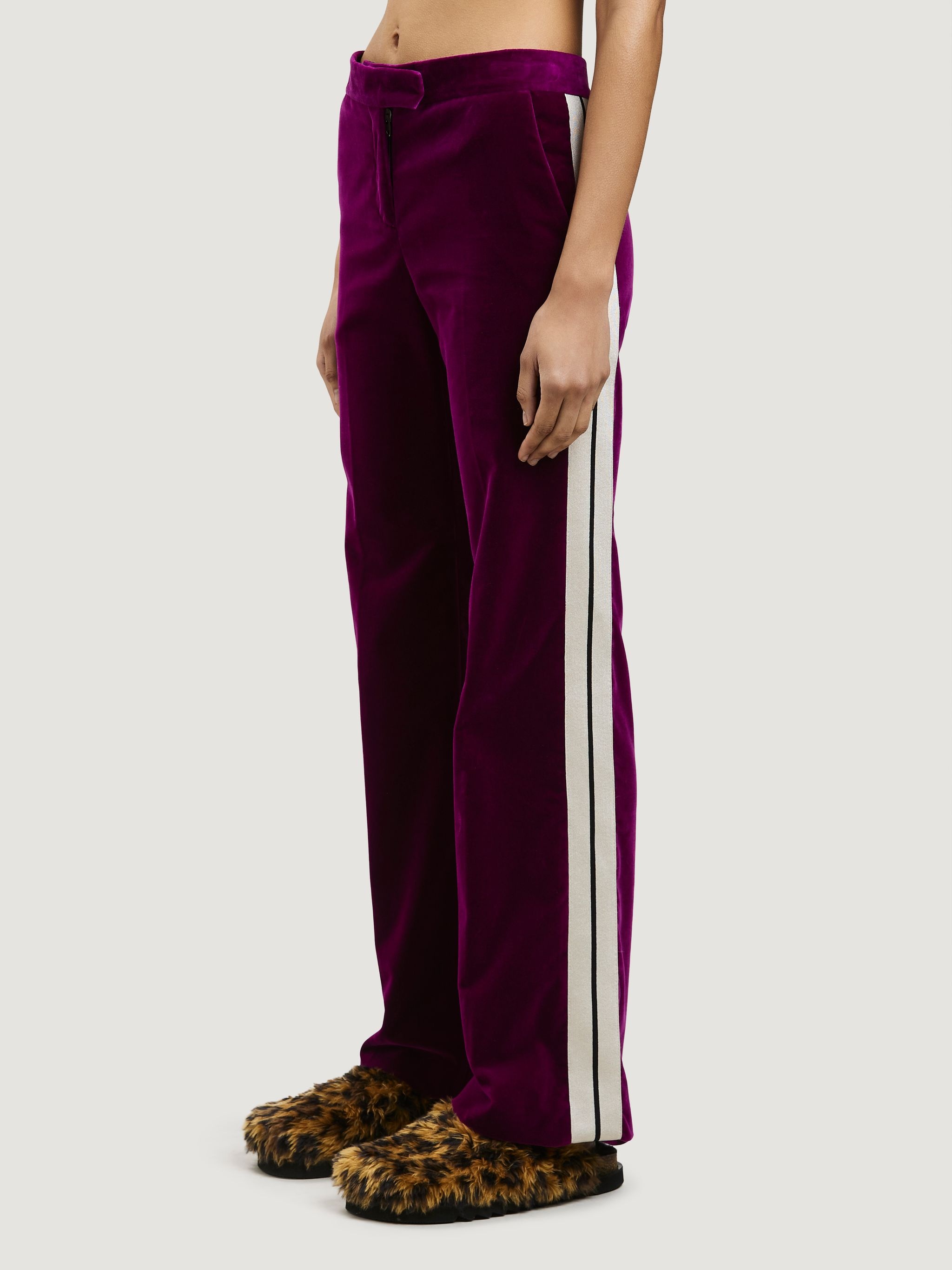 TUXEDO VELVET PANTS - 4