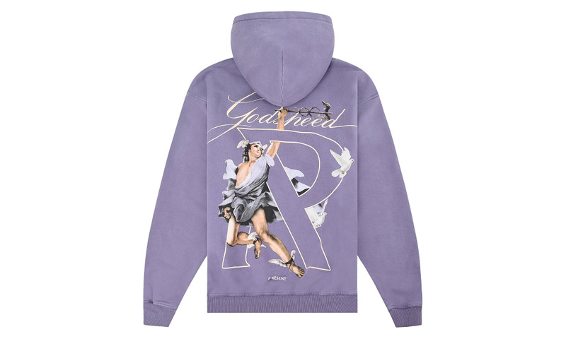 REPRESENT Hermes Pullover Hoodie "Purple" outlook