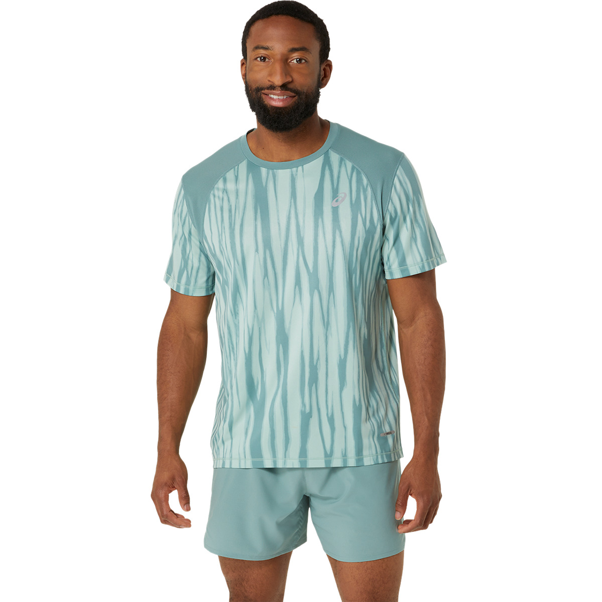 Asics Road All Over Print Shortsleeve Tee - 1