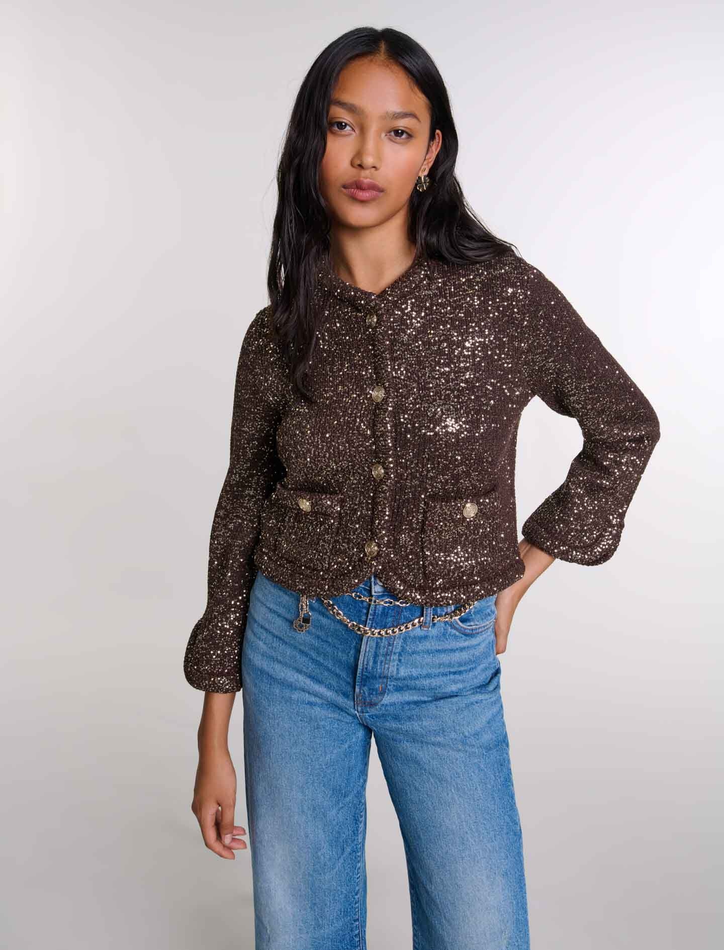 Sequinned cardigan - 5