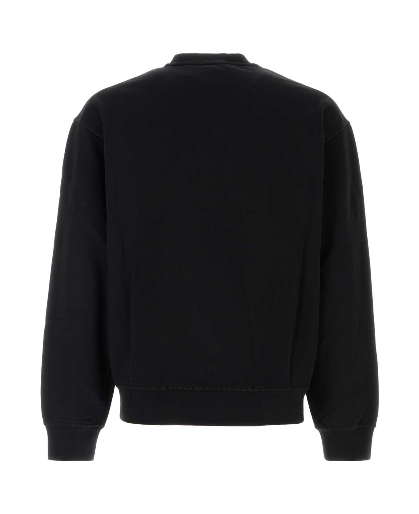 Black Cotton Sweatshirt - 2