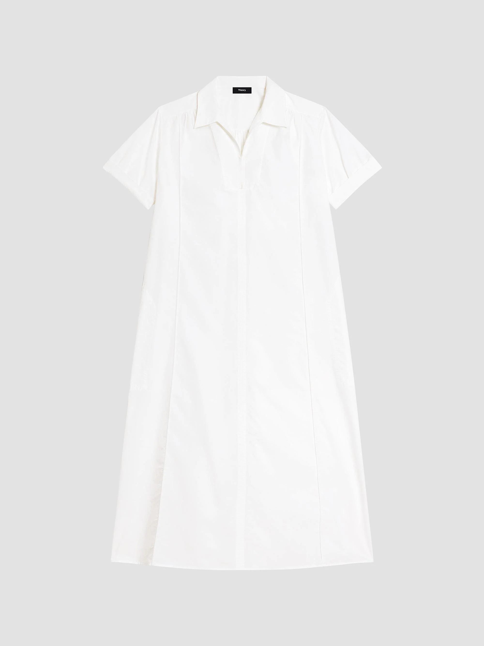 Women's Cotton-Blend Shift Maxi Dress - White - 1