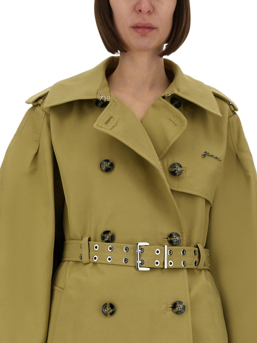 Ganni Women Trench Midi - 4