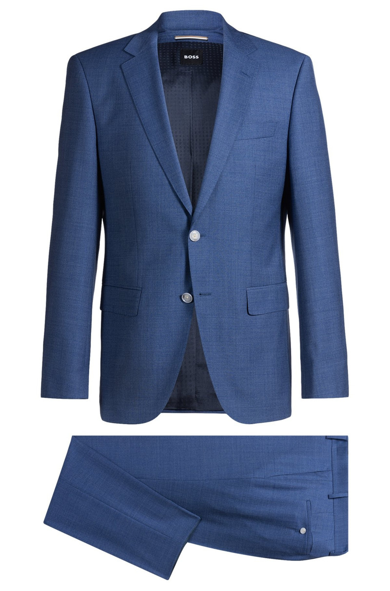 SLIM-FIT SUIT IN MICRO-PATTERNED WOOL 1