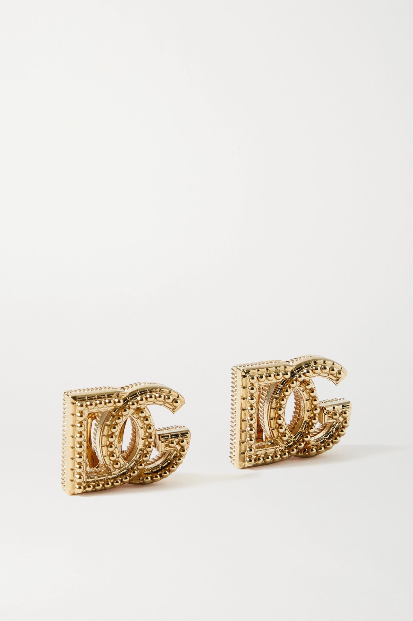 Gold-tone clip earrings - 1